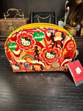 Vintage 2007 Sanrio Hello Kitty Funky Divas Disco Cosmetic Pouch